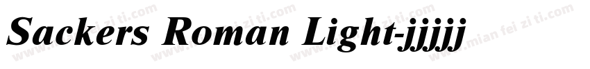 Sackers Roman Light字体转换